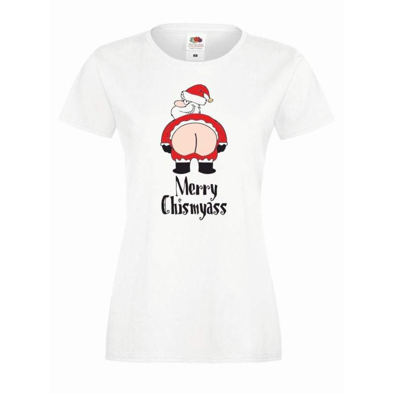 T-shirt lady DTG MERRY CHISMYASS