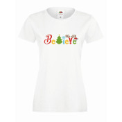 T-shirt lady DTG BELIEVE