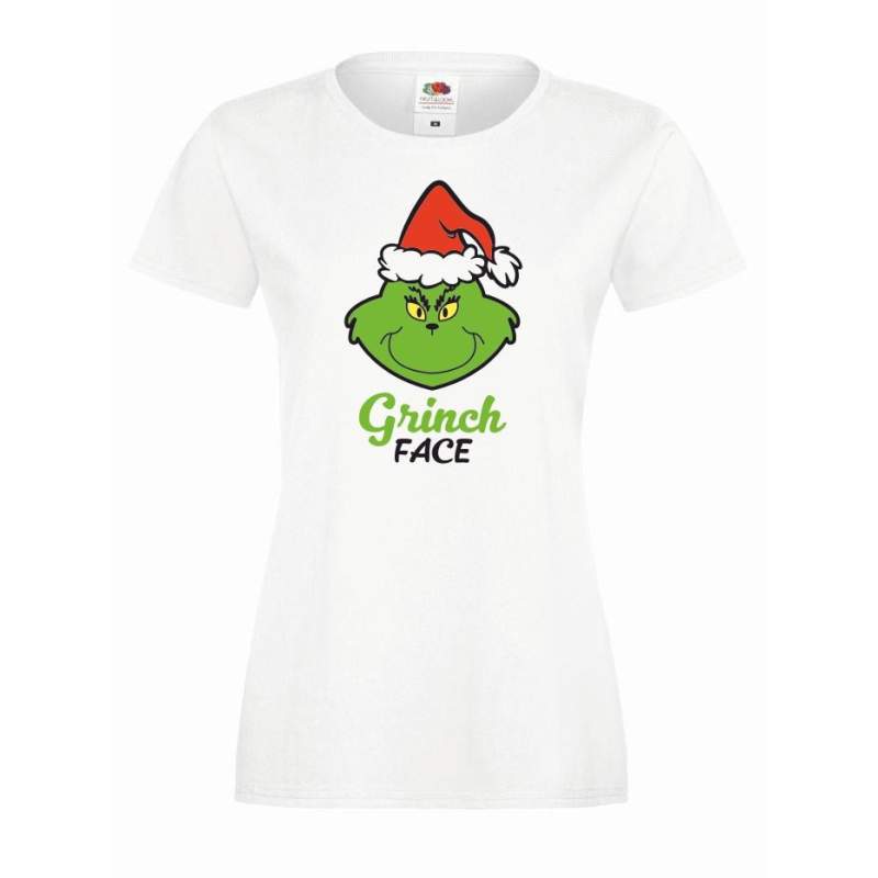 T-shirt lady DTG GRINCH FACE