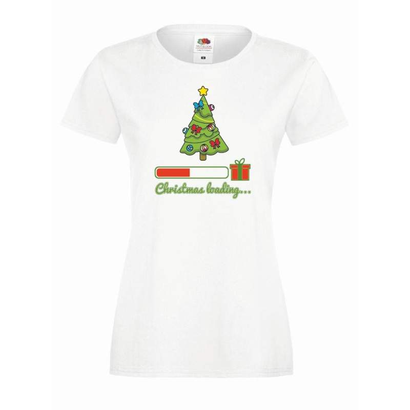T-shirt lady DTG CHRISTMAS LOADING