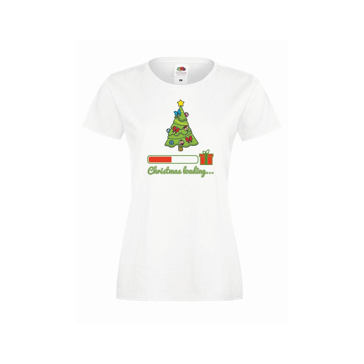 T-shirt lady DTG CHRISTMAS LOADING