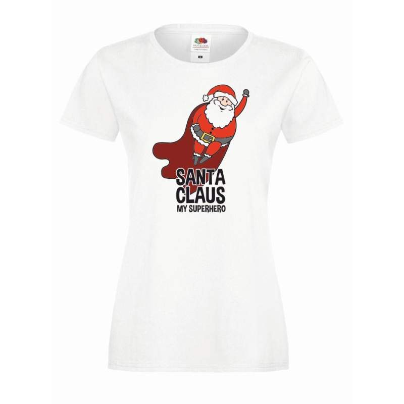 T-shirt lady DTG SANTA CLAUS
