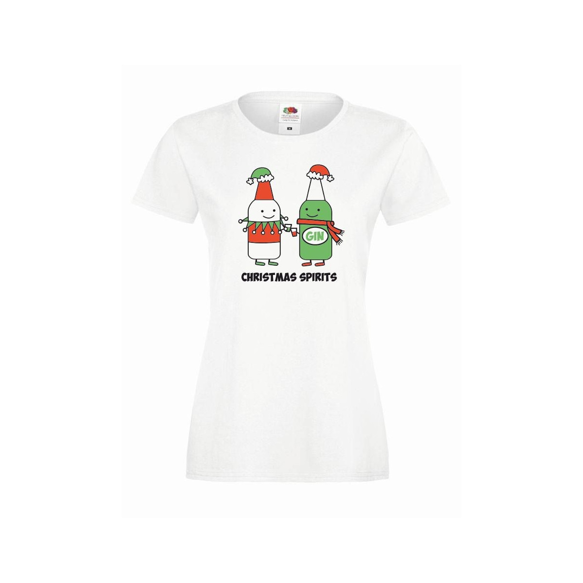T-shirt lady DTG CHRISTMAS SPIRITS