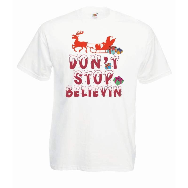T-shirt oversize DTG DTG DON'T STOP BELIEVIN 