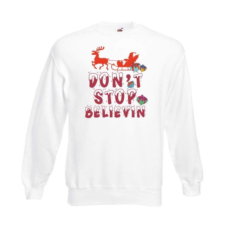 Bluza oversize DTG DON'T STOP BELIEVIN 