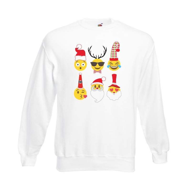 Bluza oversize DTG  EMOJI CHRISTMAS 