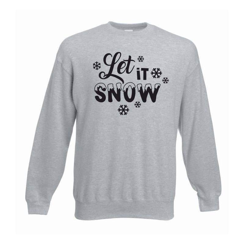 bluza oversize LET IT SNOW