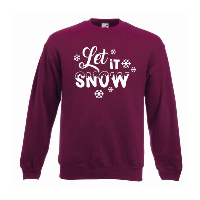 bluza oversize LET IT SNOW