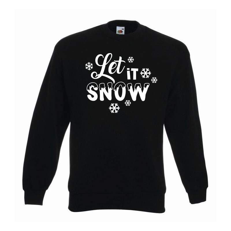 bluza oversize LET IT SNOW