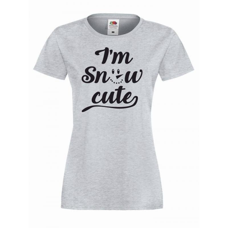 T-shirt lady SNOW CUTE