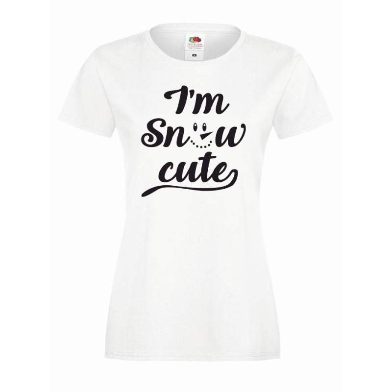 T-shirt lady SNOW CUTE