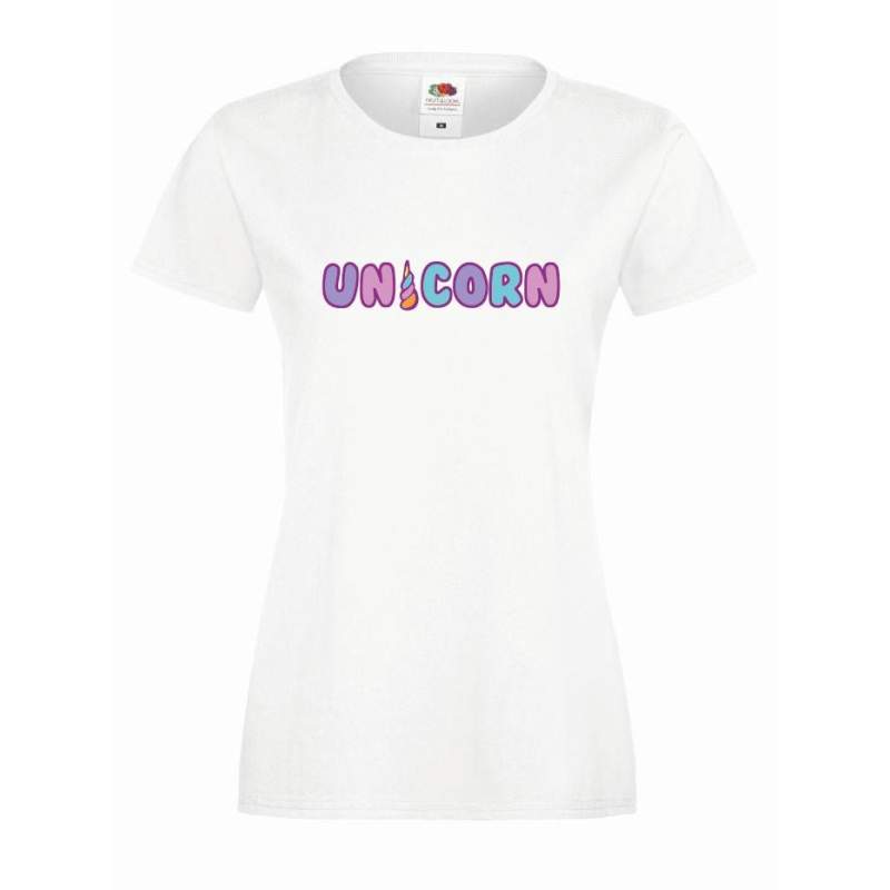 T-shirt lady DTG UNICORN
