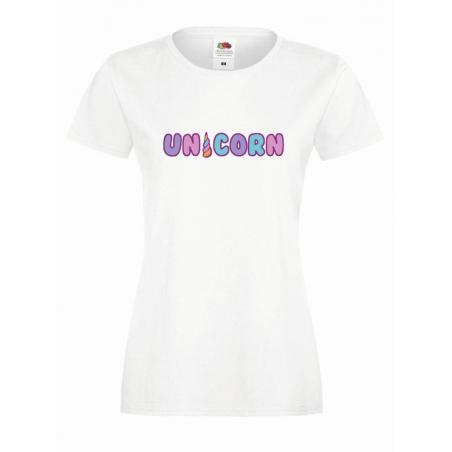 T-shirt lady DTG UNICORN