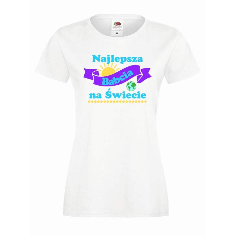 T-shirt lady/oversize DTG NAJLEPSZA BABCIA NA ŚWIECIE 2