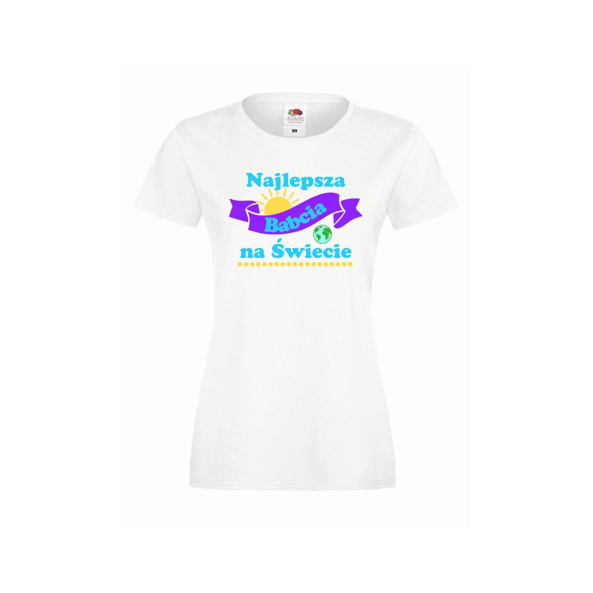 T-shirt lady/oversize DTG NAJLEPSZA BABCIA NA ŚWIECIE 2