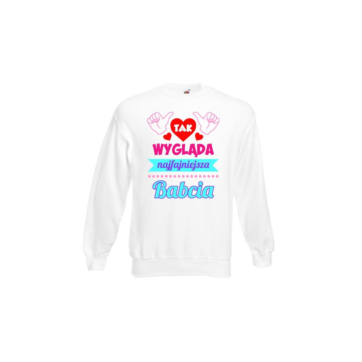 Bluza oversize DTG TAK WYGLĄDA NAJFAJNIEJSZA BABCIA