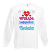 Bluza oversize DTG TAK WYGLĄDA NAJFAJNIEJSZA BABCIA