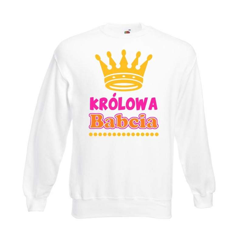 Bluza oversize DTG KRÓLOWA BABCIA