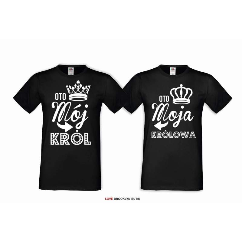 T-shirt DLA PAR 2 SZT QUEEN & KING 