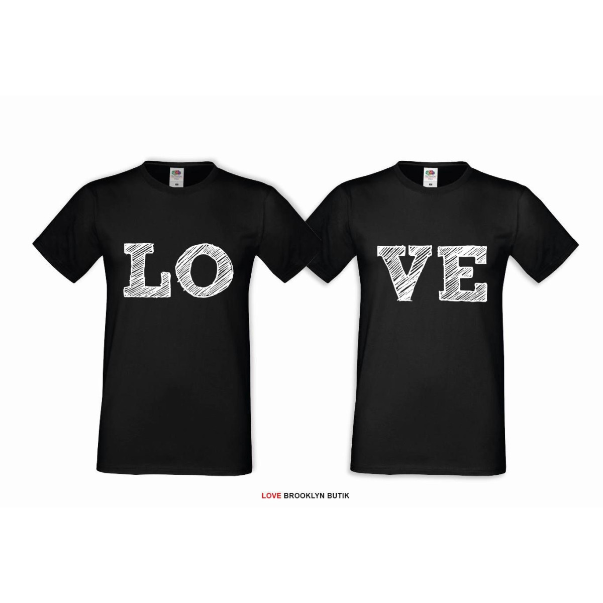 T-shirt DLA PAR 2 SZT MOJA babeczka MOJA ciacho napis z przodu