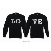 DLA PAR 2 SZT LO VE TWO napis z przodu 