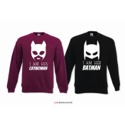 DLA PAR 2 SZT CATWOMAN & BATMAN napis z przodu