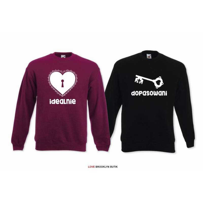 DLA PAR 2 SZT IDEALNIE DOPASOWANI napis z przodu