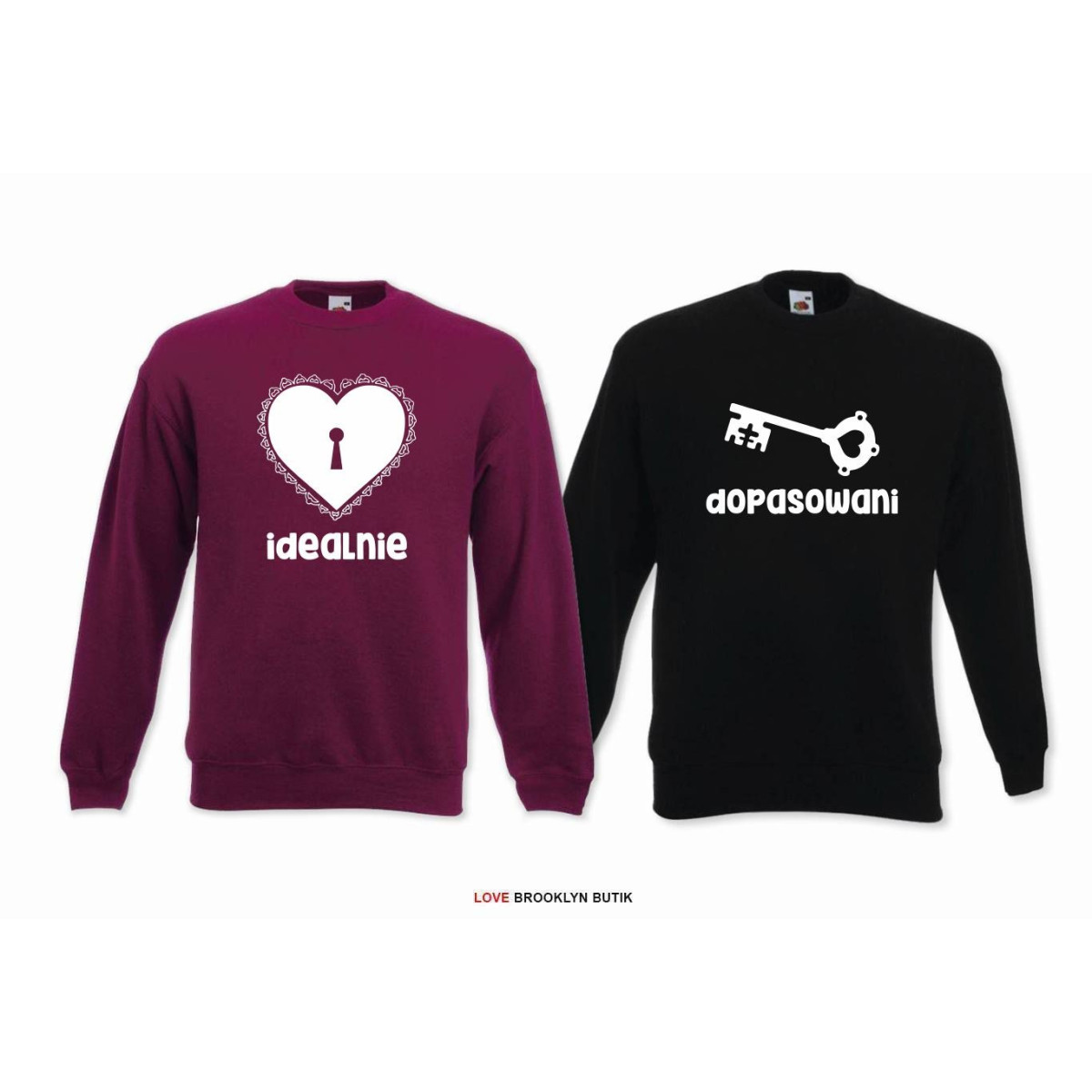 DLA PAR 2 SZT IDEALNIE DOPASOWANI napis z przodu