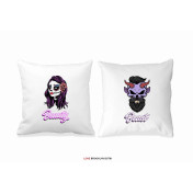 Poduszki druk dla par 2 szt. BEAUTY & BEAST
