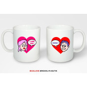 Kubki z nadrukiem 2 sztuki I LOVE YOU & I KNOW