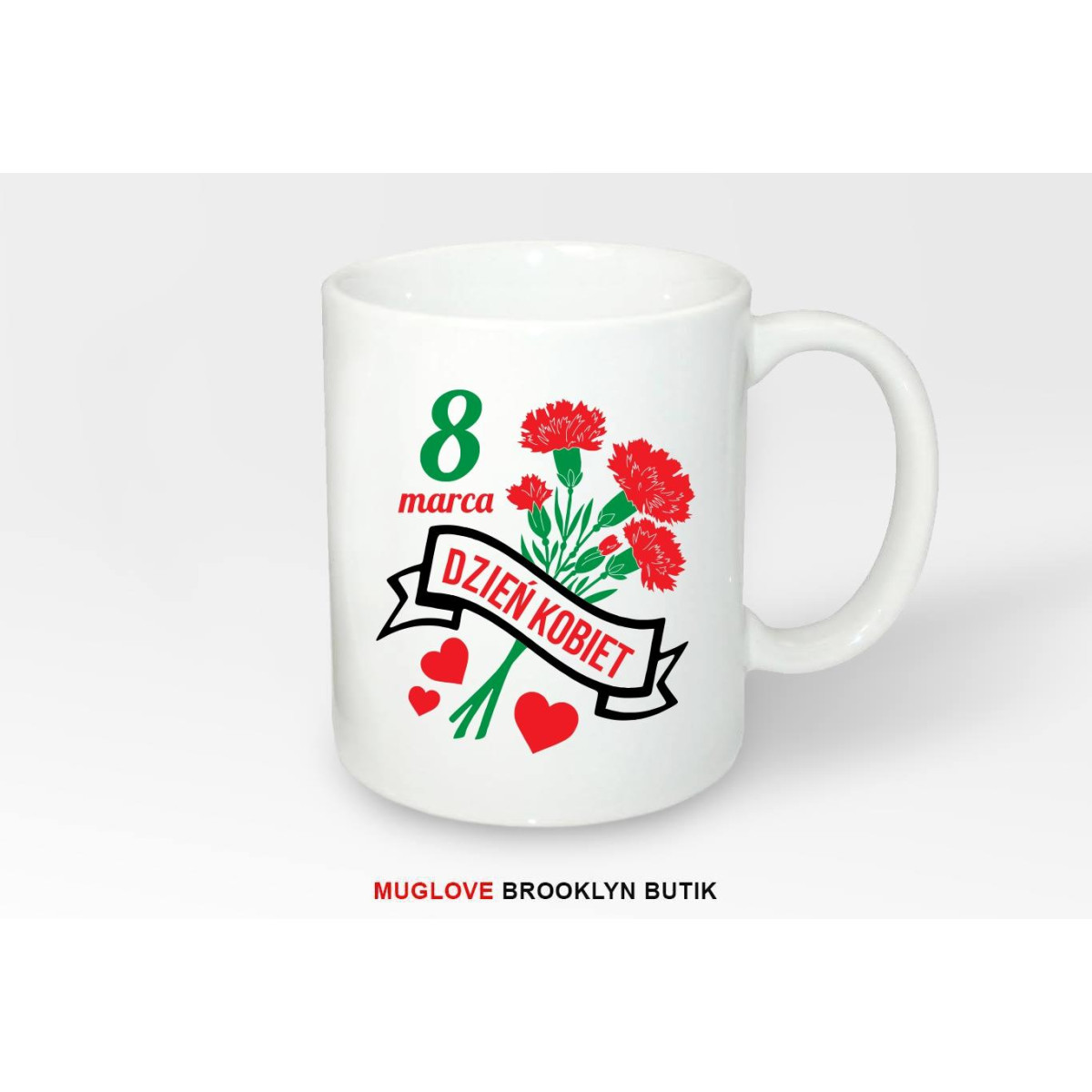 Kubek z nadrukiem DZIEŃ KOBIET FLOWERS