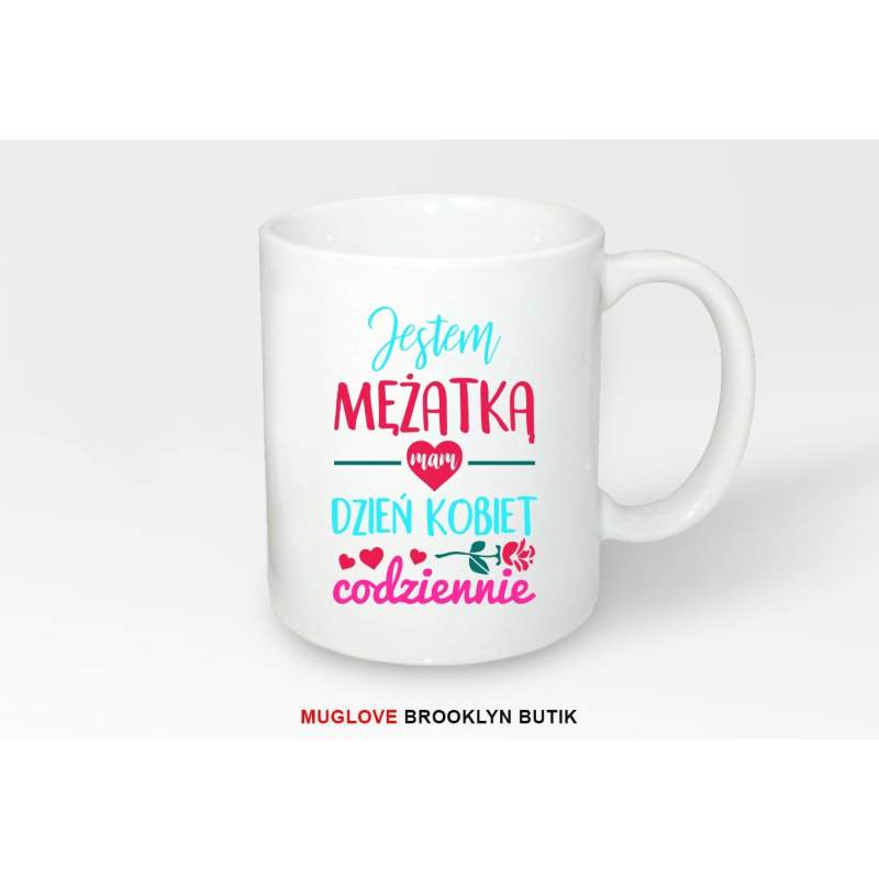 Kubek z nadrukiem JESTEM MĘŻATKĄ