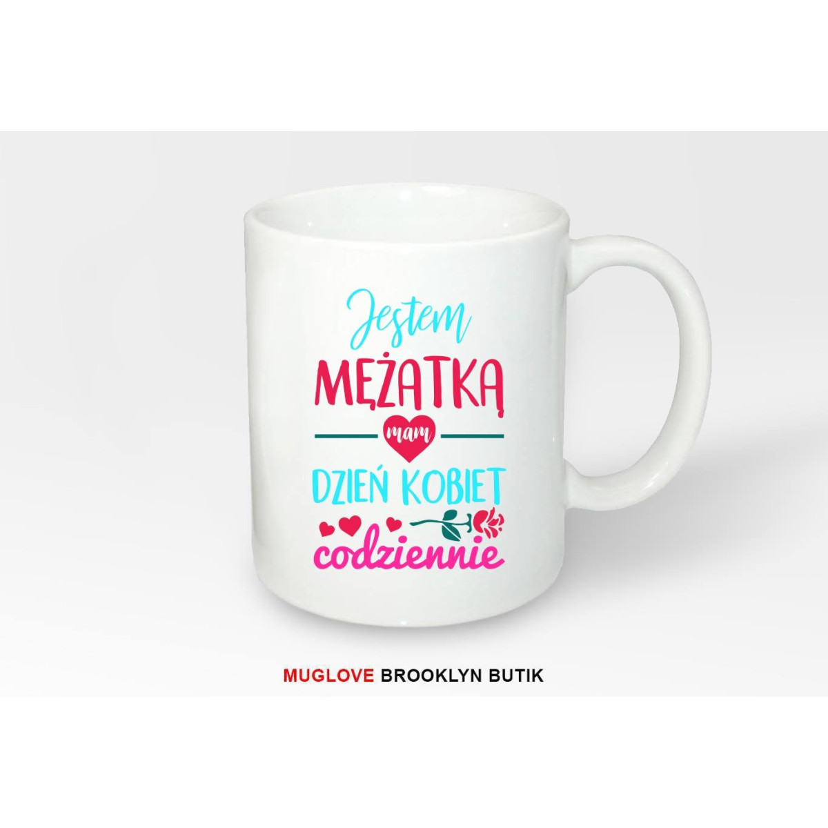 Kubek z nadrukiem JESTEM MĘŻATKĄ