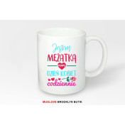 Kubek z nadrukiem JESTEM MĘŻATKĄ