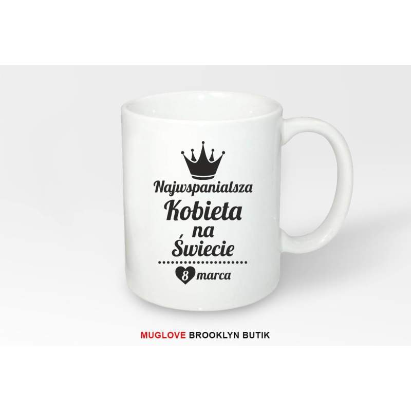 Kubek z nadrukiem NAJWSPANIALSZA KOBIETA