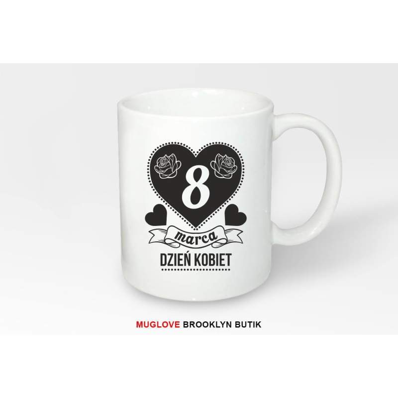 Kubek z nadrukiem 8 MARCA HEART