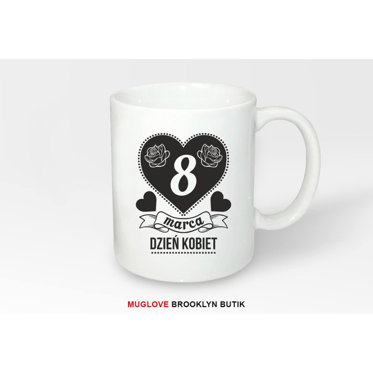 Kubek z nadrukiem 8 MARCA HEART