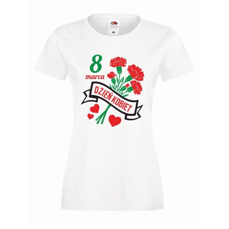 T-shirt lady DTG DZIEŃ KOBIET FLOWERS