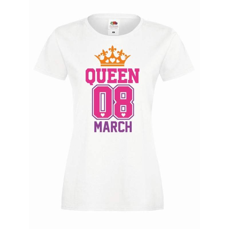 T-shirt lady DTG QUEEN 08