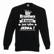 bluza oversize KRÓLOWA JEST TYLKO JEDNA