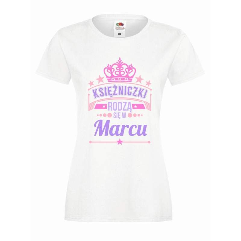 T-shirt lady slim DTG KSIĘŻNICZKI MARCU