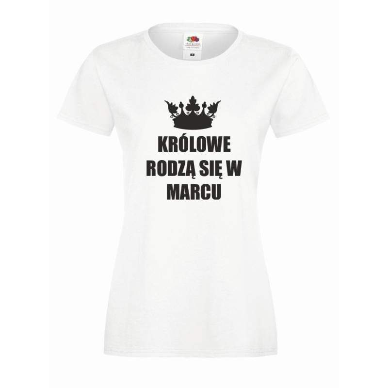 T-shirt lady KRÓLOWE MARZEC