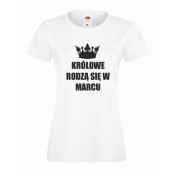T-shirt lady KRÓLOWE MARZEC