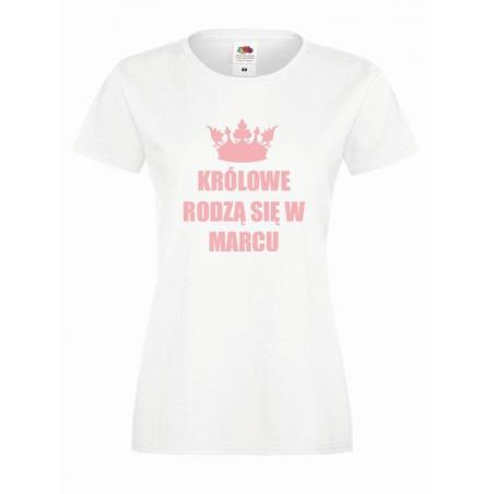 T-shirt lady KRÓLOWE MARZEC