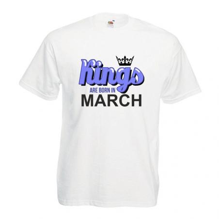 T-shirt oversize DTG KINGS ARE BORN IN MARCH