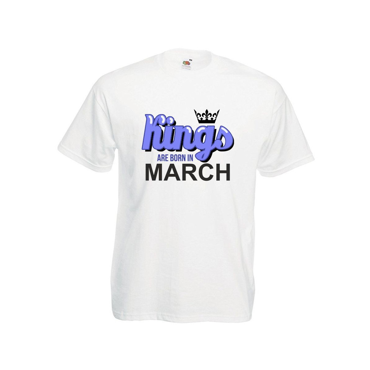 T-shirt oversize DTG KINGS ARE BORN IN MARCH