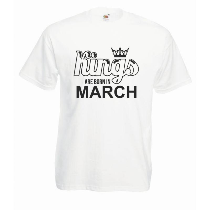 T-shirt oversize KINGS ARE BORN IN MARCH