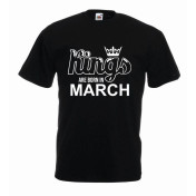 T-shirt oversize KINGS ARE BORN IN MARCH