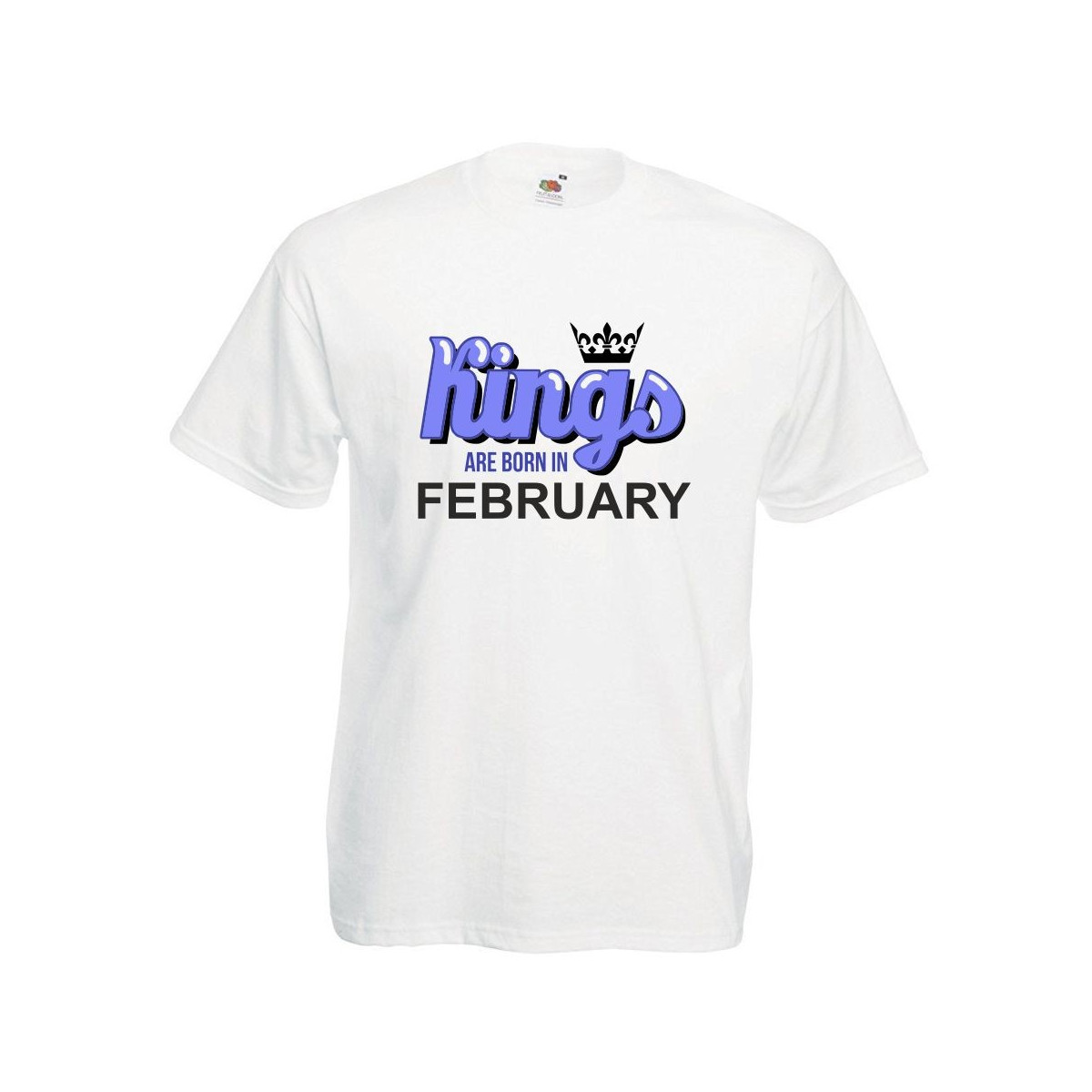 T-shirt oversize DTG KINGS ARE BORN IN FEBRUARY