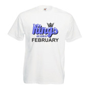 T-shirt oversize DTG KINGS ARE BORN IN FEBRUARY